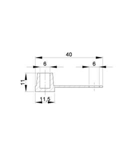 BOUCHON POUR GRAISSEUR AVEC LANGUETTE – B032