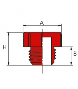 Bouchon fileté renforcé GAZ – B024