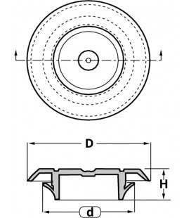 OBTURATEUR ERGONOMIQUE À COLLERETTE - OPTBPFE
