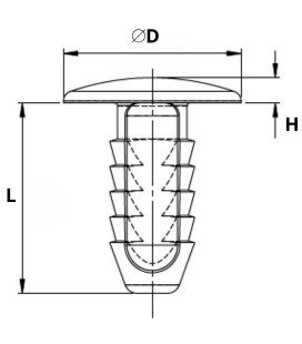 RIVET SAPIN A PRESSION - PS 205