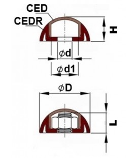 CACHE ECROU DOME et EMBASE - CEDE