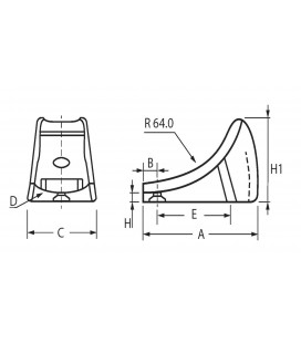 Patin anti-bascule pour tube cintré - ACM