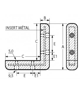 Butoir pour mobilier d'angle - BTBA02