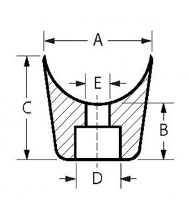 Butée à visser évasée pour tube Ø20 PVC - BUTPIT