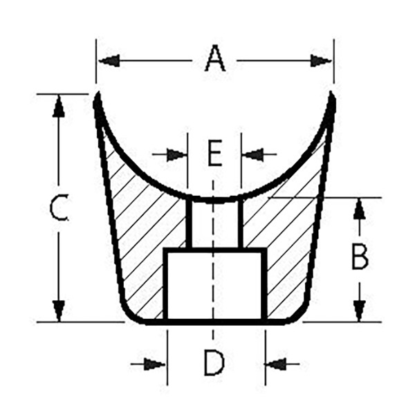 Butée à visser évasée pour tube Ø20 PVC - BUTPIT